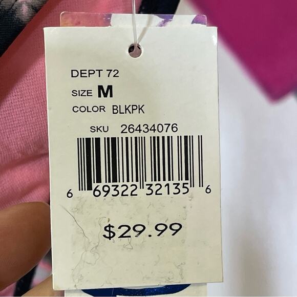 NWT, Malibu Dream Girl Pink Tie-Dye Bikini Bottom. Size Medium. 14.5" Waist - Picture 5 of 7